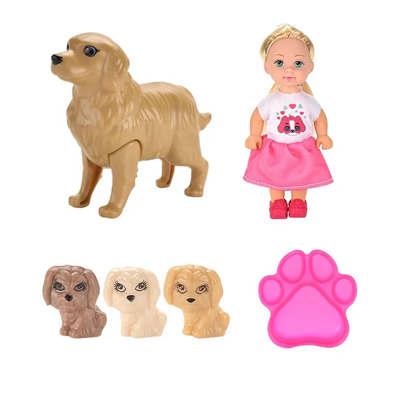 Cute Doll House for Girls Toy 4.5 Inch Travel Doll Toy Bag and Accessory Set Combination Lifelike Baby Doll for Sale