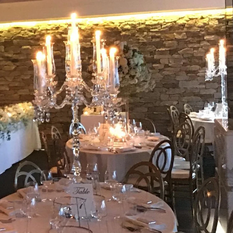 9 Heads Wedding Crystal Tree Centerpieces Candelabra For Table Centre