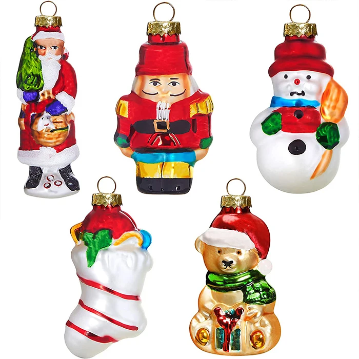 Custom Glass Snowman Tree Ornament Gift Decoration for Christmas Indoor
