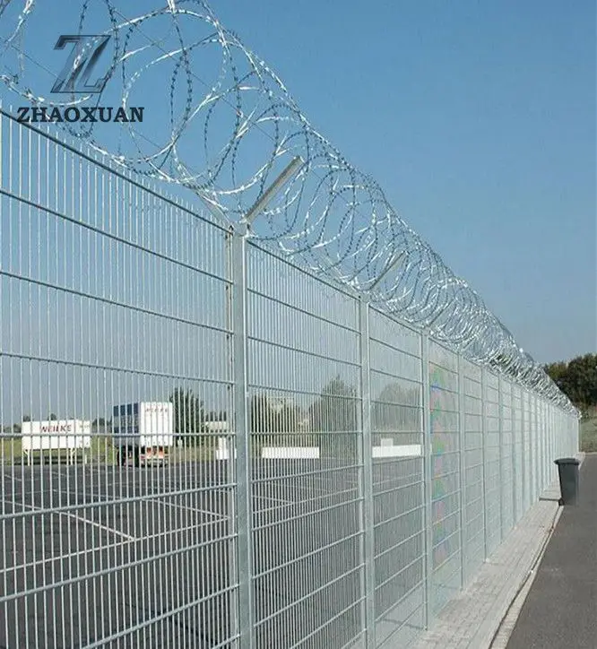Factory Supply Galvanized Powder Coated 8/6/8 6/5/6 Double Rod Mat Fence Panels For Sale