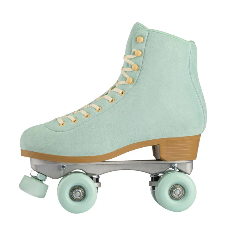 Wholesale spot double row skates comfortable breathable durable four-wheel roller skates