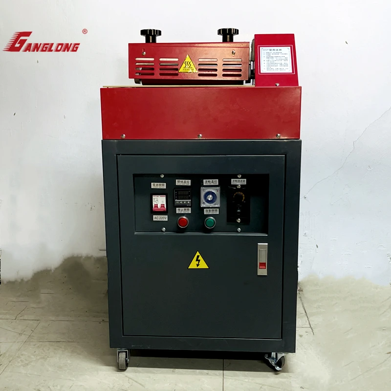 Новая полуавтоматическая машина горячего расплава клея для картонной кожи и бумаги 300 мм