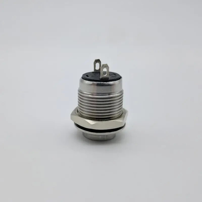 12mm Mounting Dimension IP67 Waterproof Protection NO Stainless Steel Push Button Switch