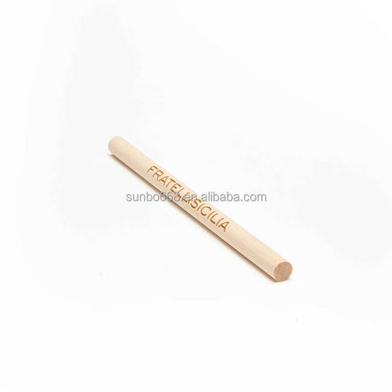 Factory Custom Wood Dowels With Hole  Half Round Wooden Dowel Rods For DIY Handmade Wooden Craft