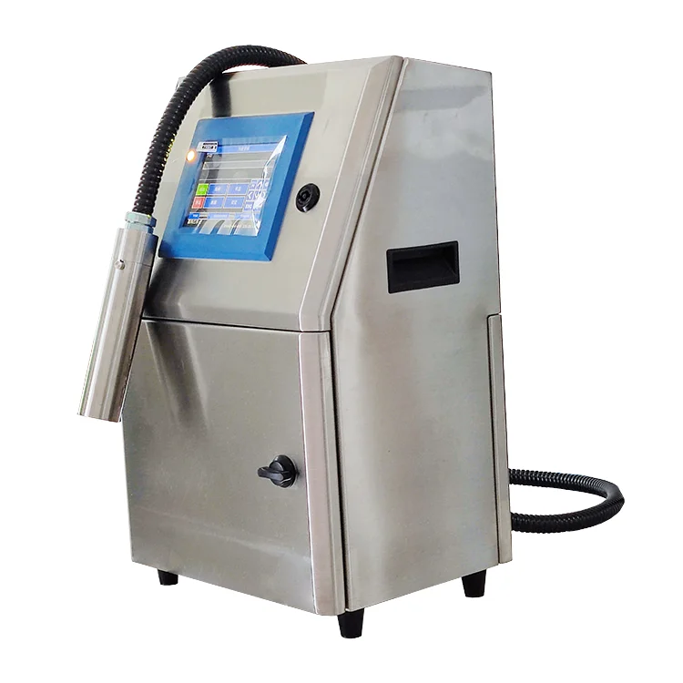 2022 new good quality metal body pipe cable EXP date code white ink Inkjet Printer