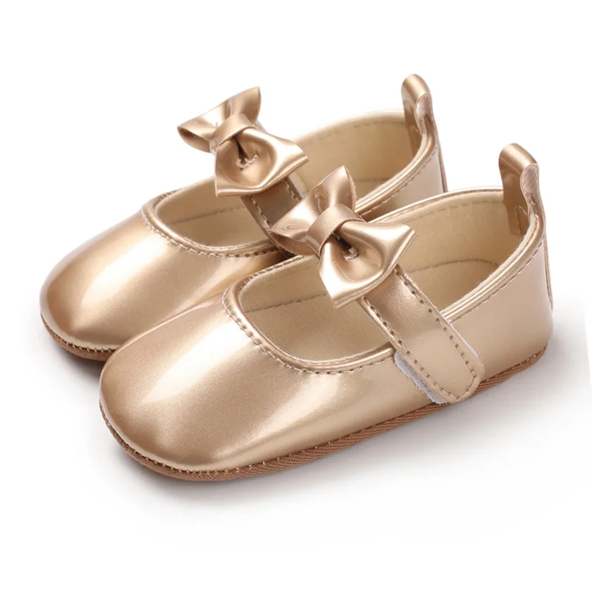 Non Slip Baby Shoes Bow Shaped Soft Soles Non Slip Walking Shoe Princess Shoes