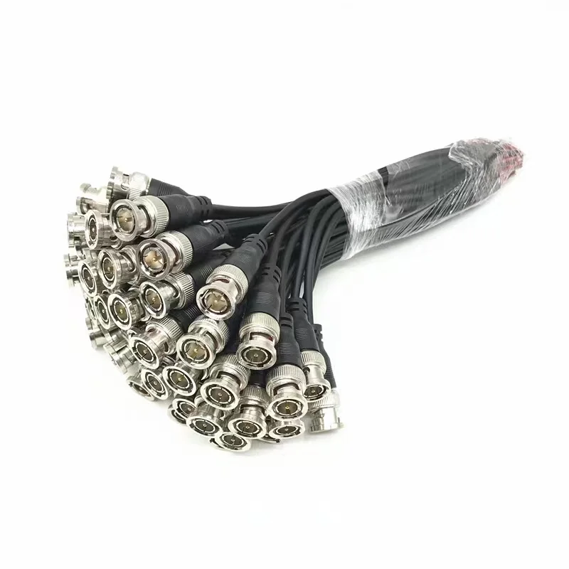 BNC Male Connector t  Female Adapter DC Power Pigtail Cable Line BNC Connectors Wire For CCTV Camera Security System