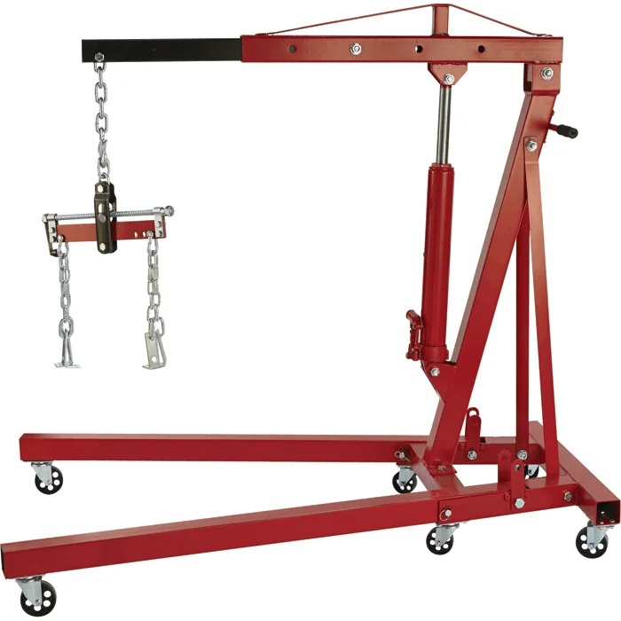 2ton 1 ton heavy duty foldable hydraulic lifter small shop crane jack for engine