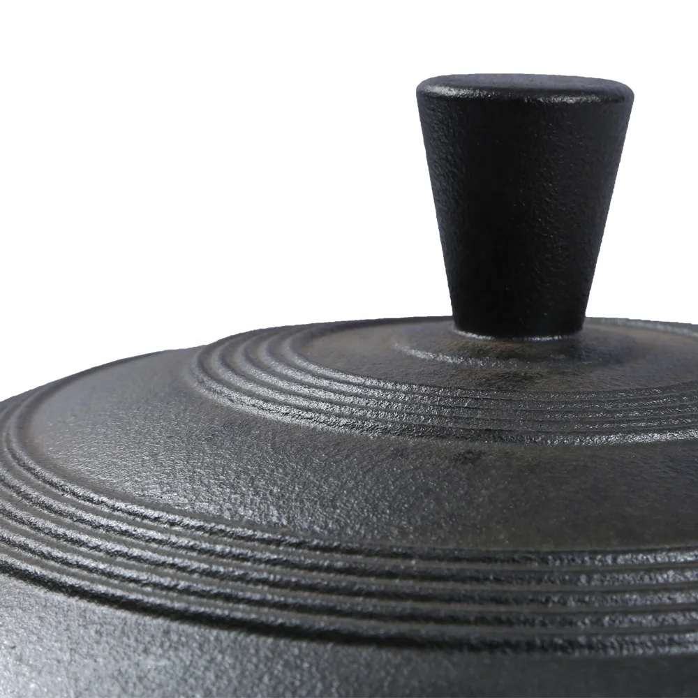 Korean Kitchen Bibimbap Pot Cast Iron Dutch Oven Rice Pot Casserole Pre-seasoned Stew Pot