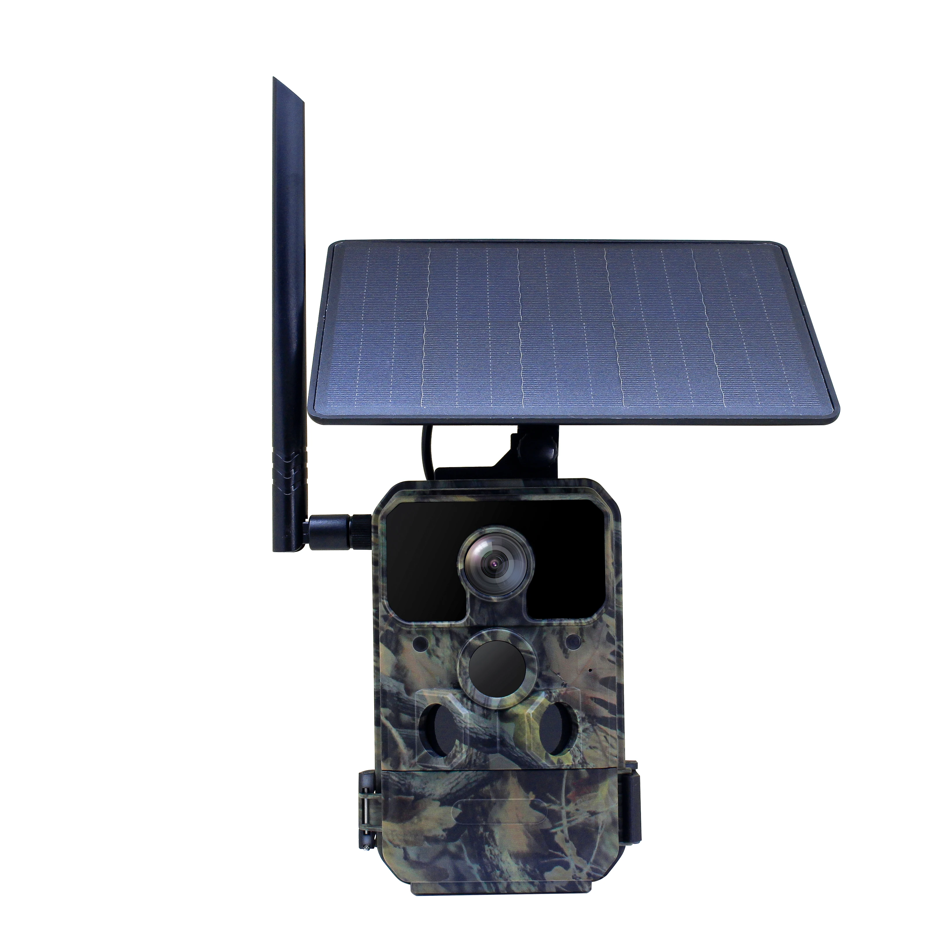 4G Hunting Cam With Solar Panel Recharging Wildlife US EU Version Solar Cam With App Trail Camera Alarm Outdoor Hunting Camera