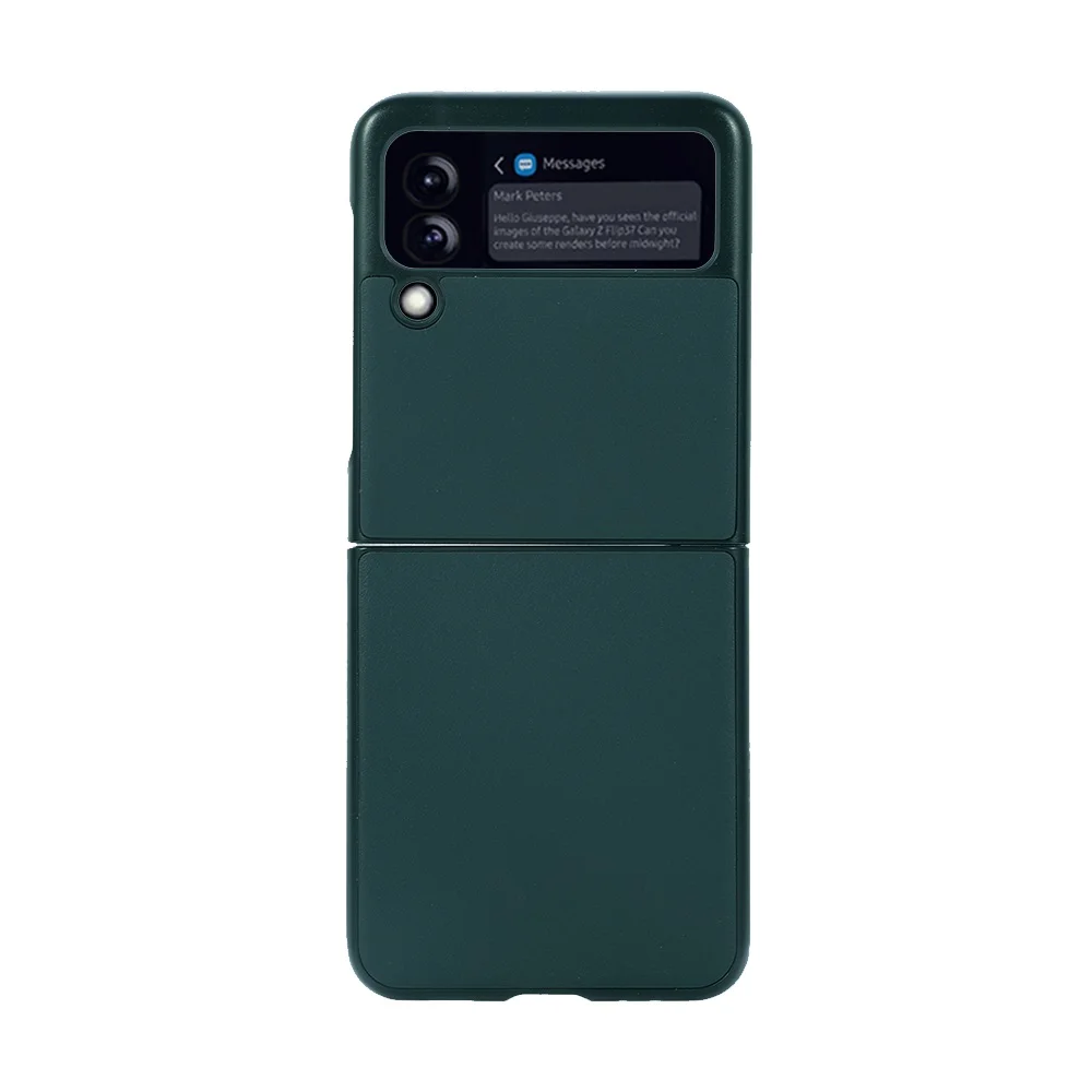 Leather case For Galaxy Z Flip 3 5G Case Luxury Vegen Leather Pattern Protective Shockproof Back Cover