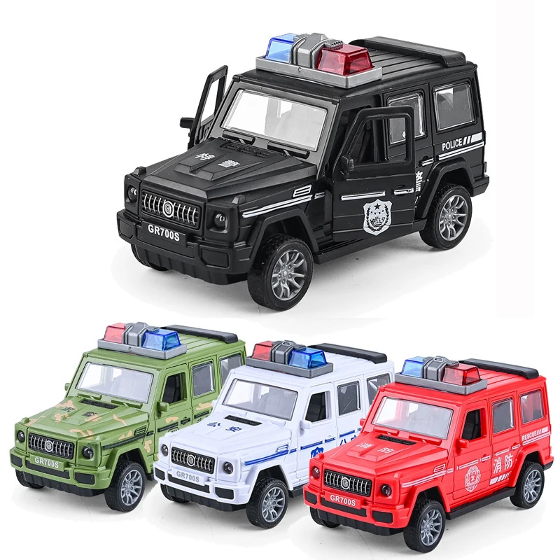 Новая модель автомобиля с открытой дверью пластиковая внедорожная игрушка Детская Полицейская машина игрушки