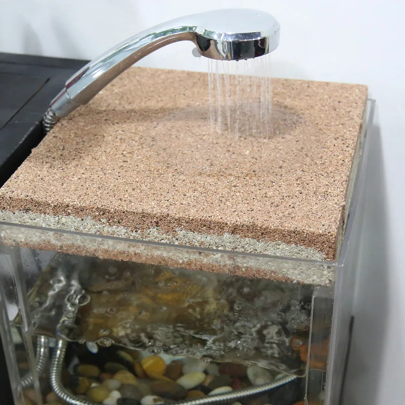 Anti slip and energy-saving permeable bricks for paving