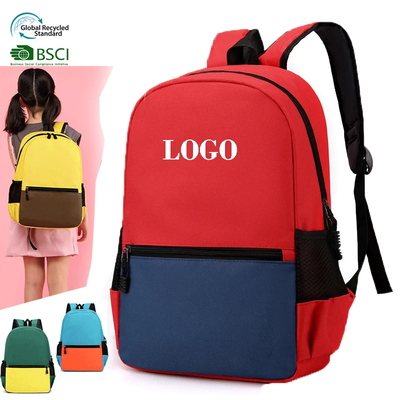 Custom Student logo Schoolbag Bag School Mochilas Book Bag Back Pack Children Kid Bookbag School Bag Backpack