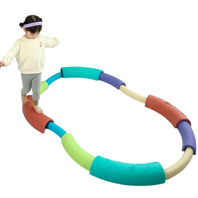 Гимнастический сенсорный тренировочный мост для дома набор начинающих ходить детей пластиковая гимнастическая балансировочная