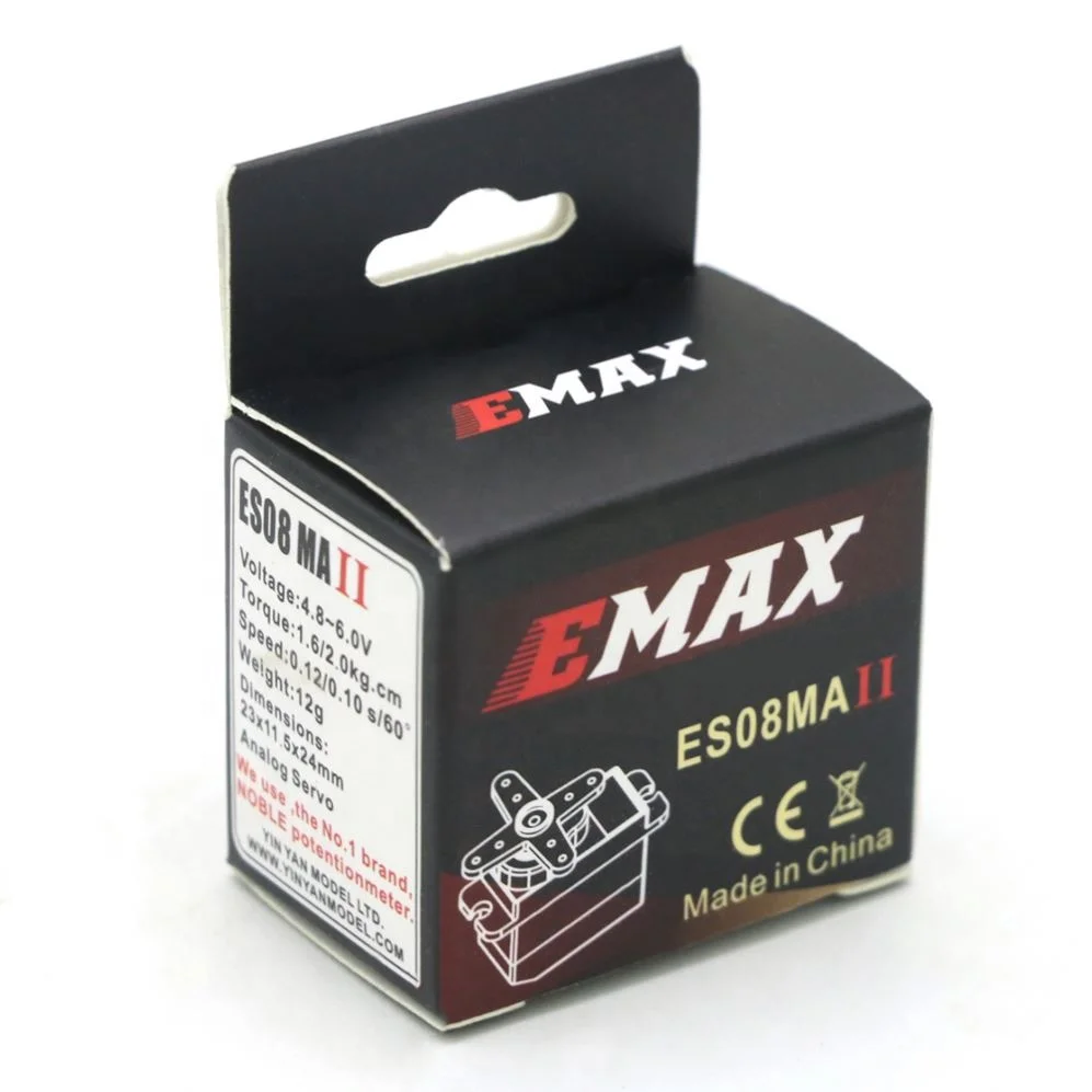 EMAX ES08MA II 12g Mini Metal Gear Analog Servo for RC Car Boat Helicopter Airplane Toy Parts
