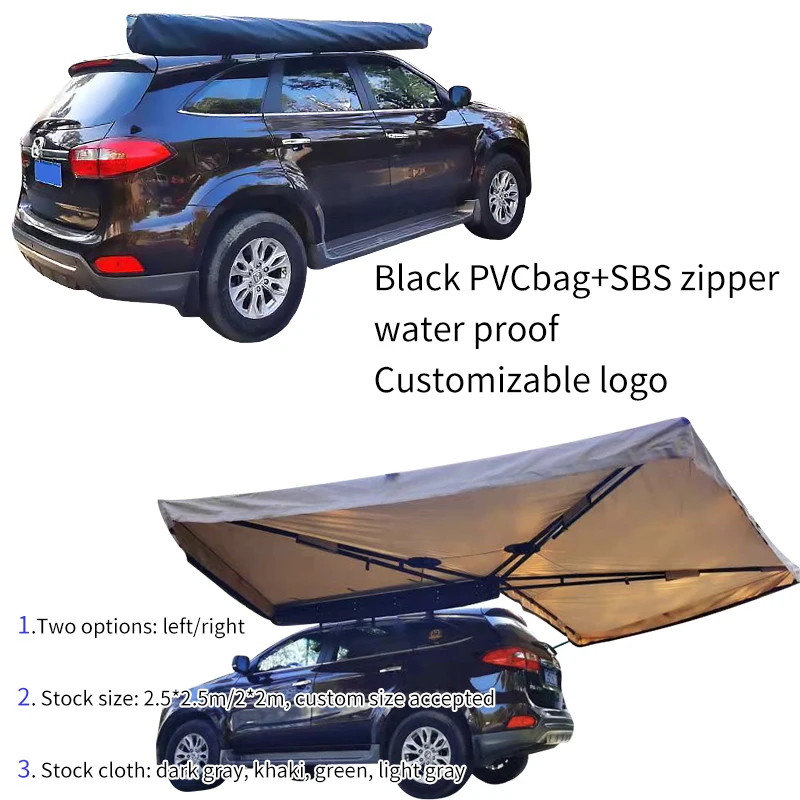 4wd Foxwing awning 270 Degree Fan Car Side Awning legless for Camping