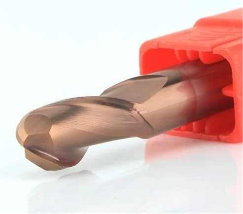 R0.5-R10 mm Hrc 55 2 Flute Carbide Ball Nose Milling Cutter Ball Nose End Mill For Die Steel Iron