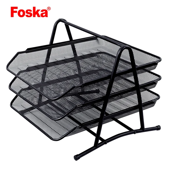 Hot Sale 3 Layers Metal Office Organizer file tray