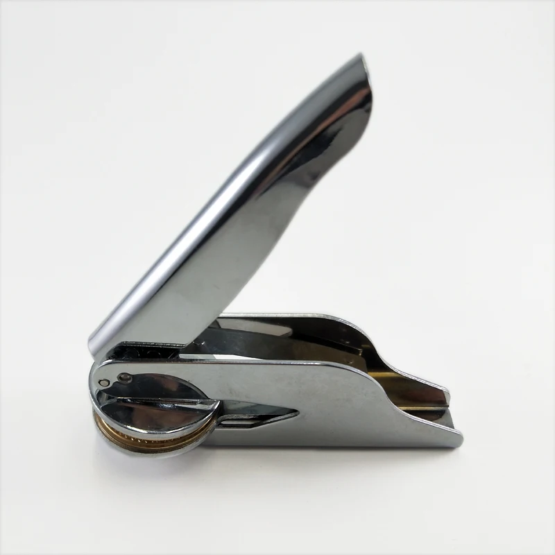 Custom Logo Embossing Office Stamp Stainless Steel Notary Seal with Plastic and Metal for Weddings and Office Use