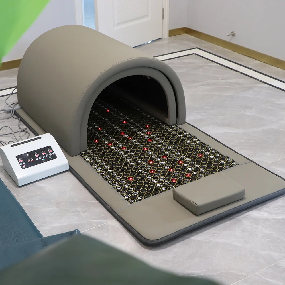 2023  infrared detox infrared sauna dome tourmaline germanium jade stone energy  luxury sauna dome