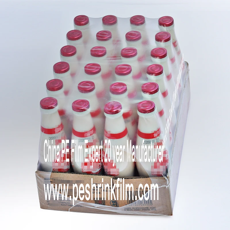 PE printed Shrink Film for beverage bottle cans products Jiajing