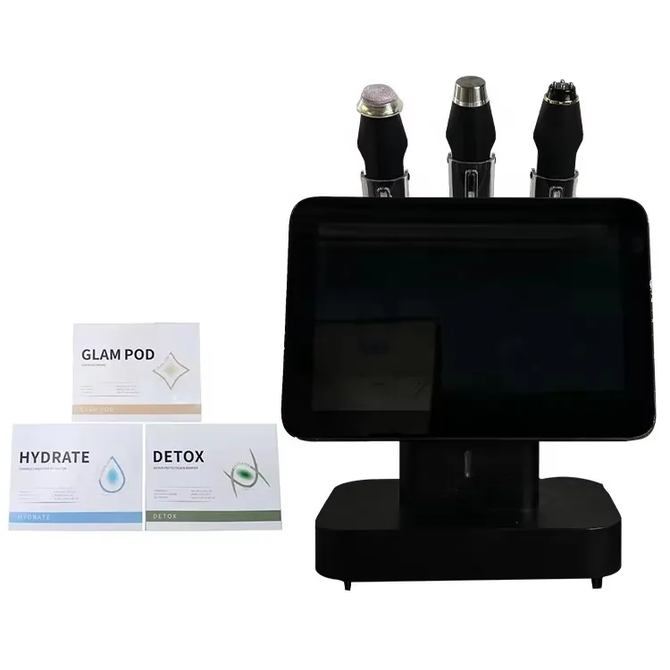 3-in-1 Small CO2 Bubble & Oxygen Facial Skin Care Machine Small Bubble Oxygen Facial & Massage Machine for Beauty Personal Care