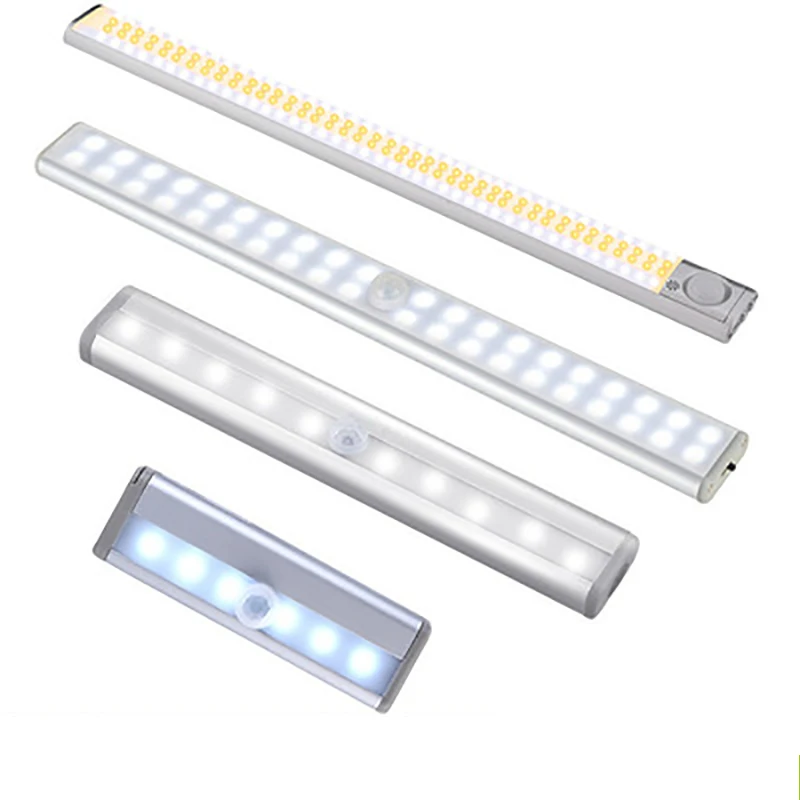 Low Price 10 Led 4*AAA Battery Mounted Motion Sensor Cabinet Closet Light Switches Night