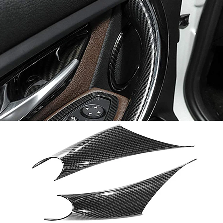 Car interior accessories for BMW interior carbon fiber door armrest cover