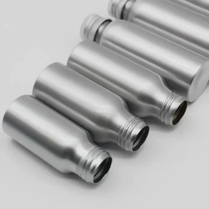 50ml 100ml 120ml 250ml aluminum bottles with lid Aluminum screw  bottle