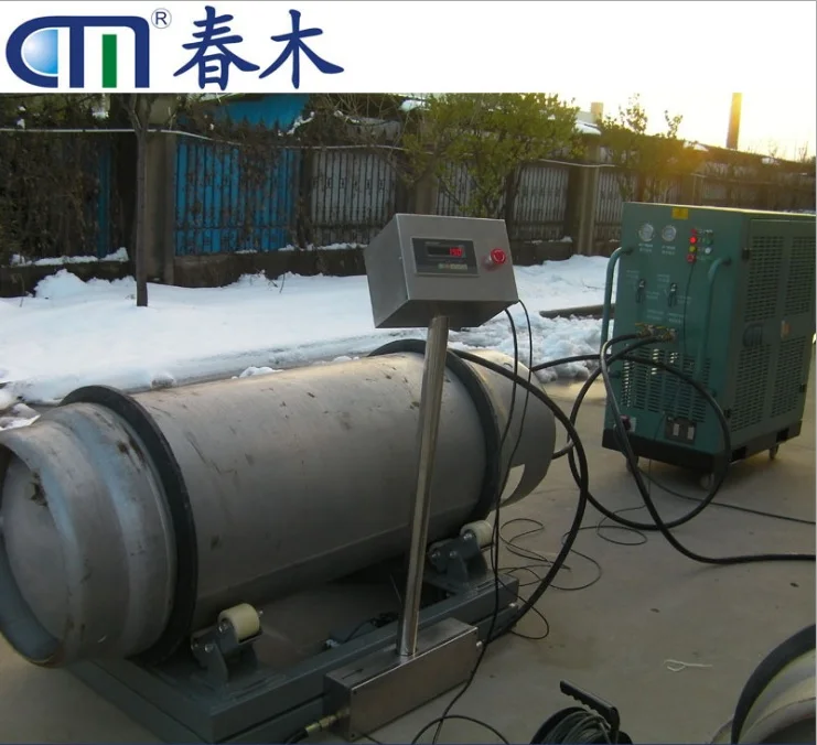 
R410A oil free chiller refrigerant recovery/realiam machine refrigerant transfer storage system 