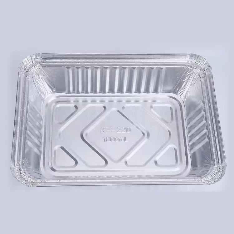Foil Pans Food Containers Trays Rectangle Round Aluminum Foil Disposable with Lids