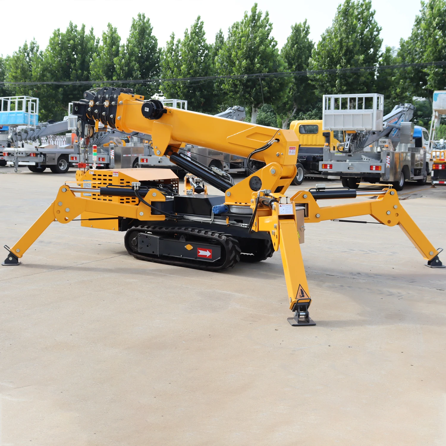 Mobile Spider 1Ton Cranes Spider Crane 3 Ton Mini Crawler Crane Manufacturer