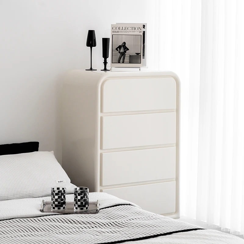 Contracted modern four bucket cabinet living room bedroom light luxury storage cabinet small family drawer storage cabinet