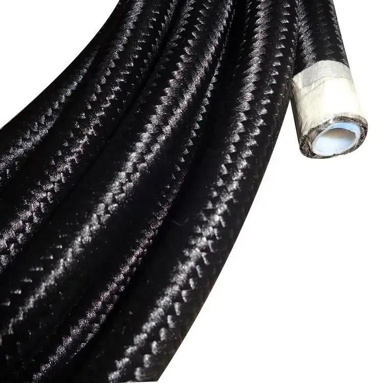 
Flexible High Pressure Stainless Steel Braided Hydraulic PTFE Nylon Covered Oil Cooler Hose 