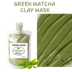 New Organic Herbal Mud Face Maskss Beauty Series Matcha Turmeric Clay Mask Face & Body Mask