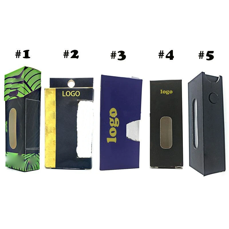 Custom Logo child proof Lock Paper Tube Pre packs color Paper Tube Low MOQ 1.0ml cartridge Box Packaging