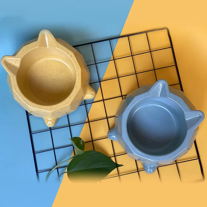 FUTONG Wholesale Funny Design Eco Friendly Bamboo Fiber Non Slip Cute Pet Dog Bowl