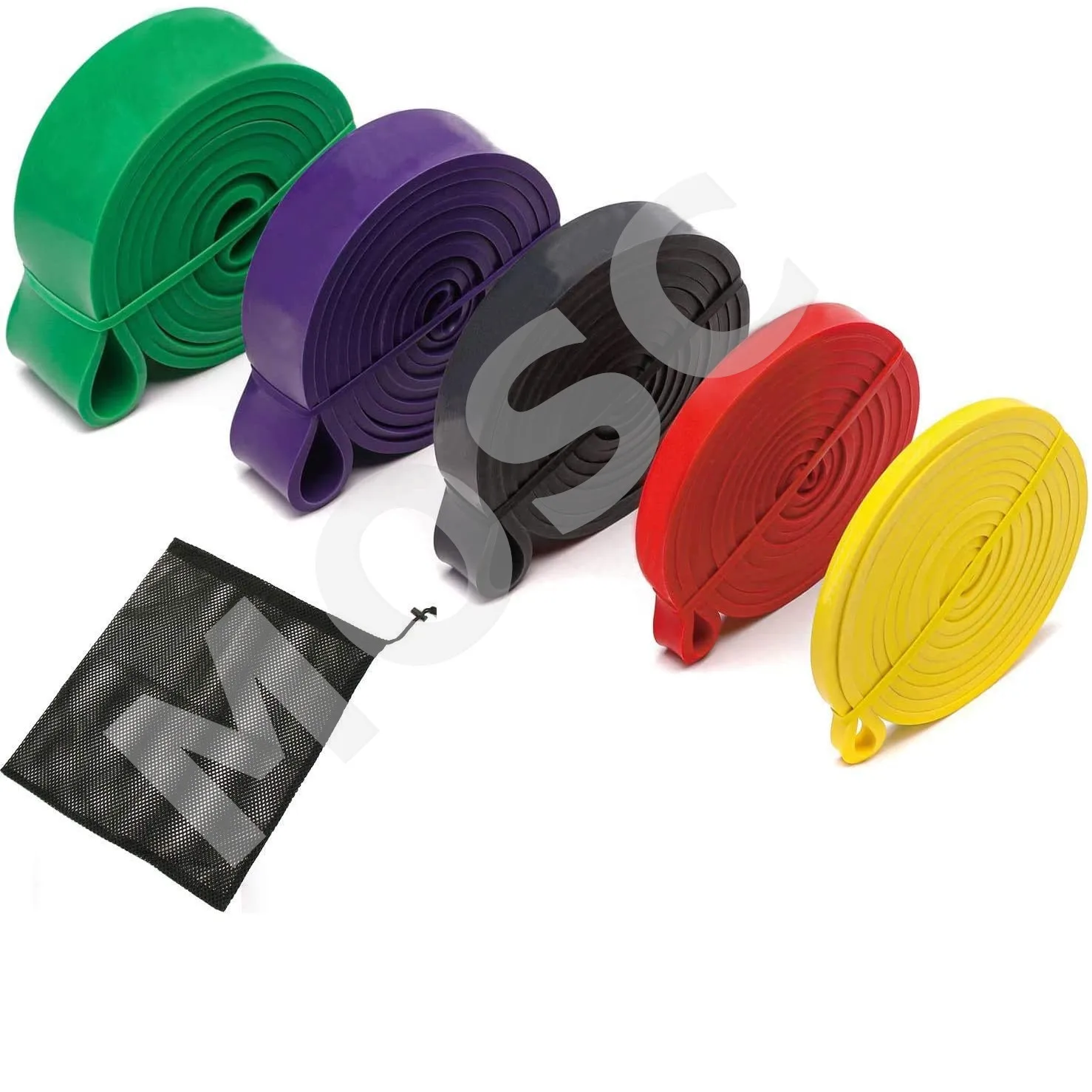 Factory price for Various Color 100% Natural Latex Yoga Elastic Stretch Custom Resistance Bands Exercise Band