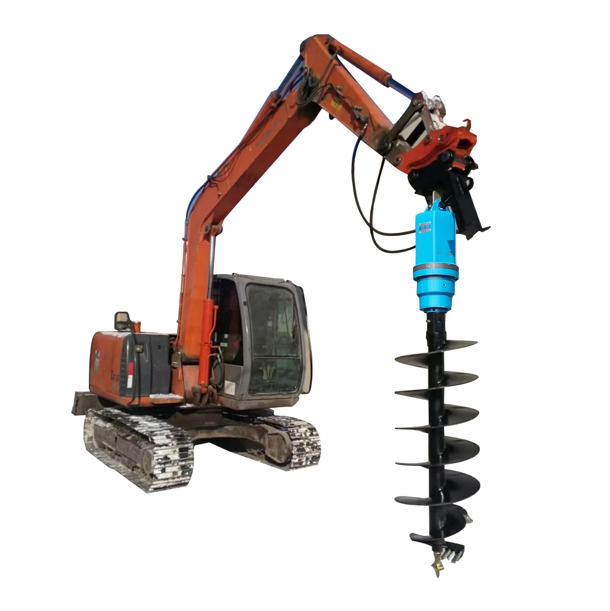 YA10000 Top-level Hard material High efficiency Spiral Foundation pile driving Auger for Digger attachments