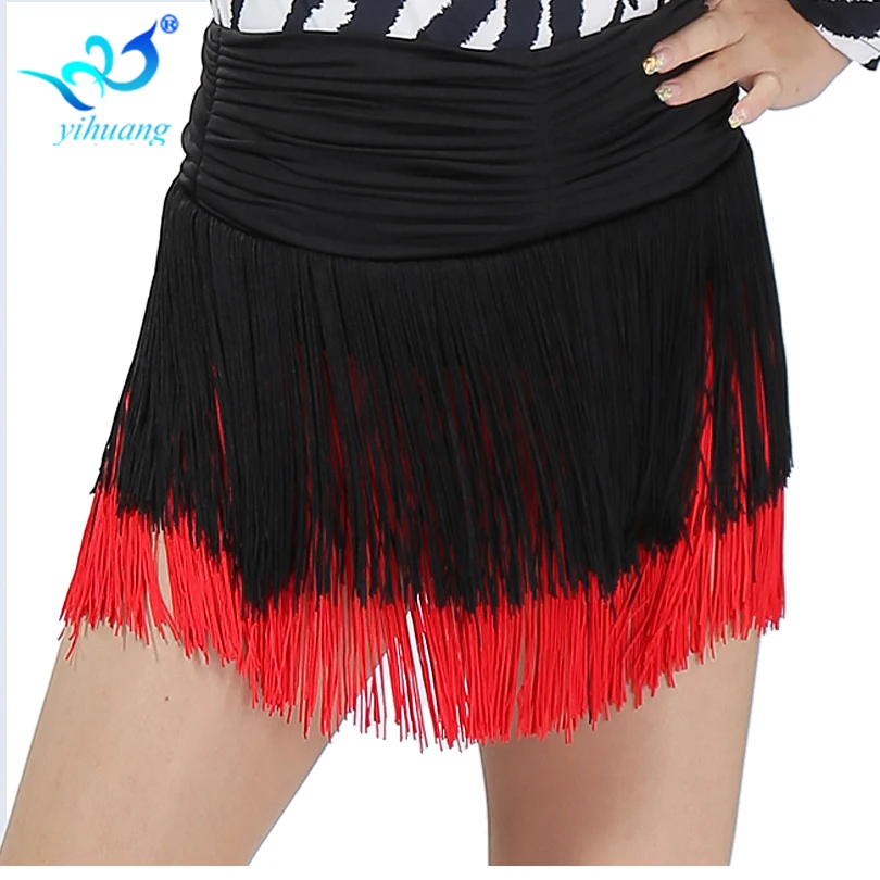 Wholesale Tassel Belly Skirt Women Bellydance Performance Wear Costumes Bollywood Skirts Fringe