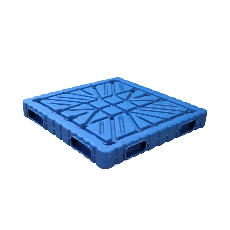 LK1212 выдувной формованный двухсторонний европоддон HDPE & PP для промышленной логистики 4-сторонний пластиковый поддон
