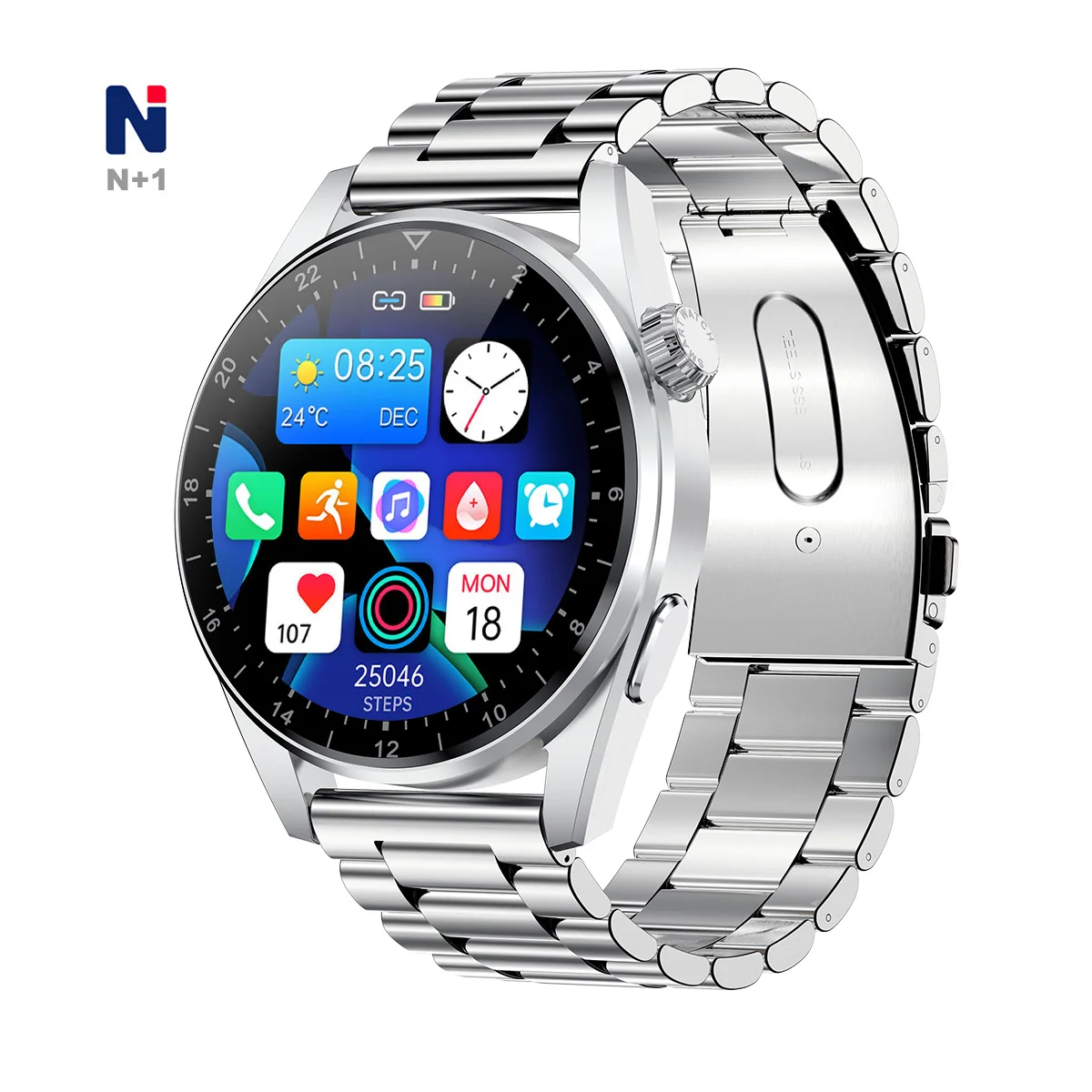 Hot sale NHK05 Android AMOLED Screen Sport GPS Manufacturer Heart Rate Blood Pressure Oxygen Fitness Monitoring Smart Watch