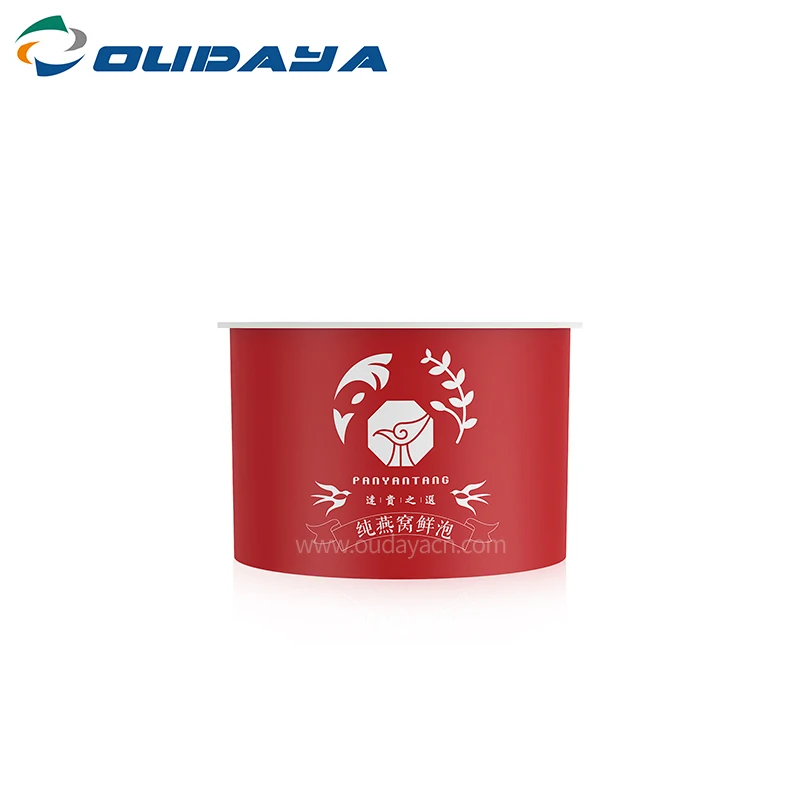 Custom plastic IML dishwasher and freezer safe PP eco friendly face care cosmetic mini plastic cup with foil sealer