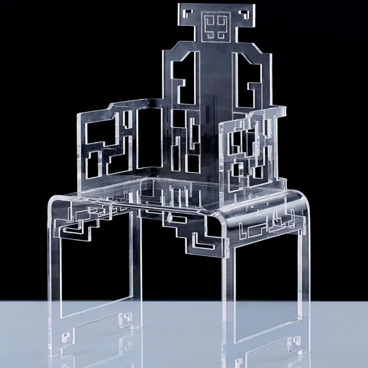 Unique Chinese style Leisure Acrylic fauteuil Antique Living Room Chair