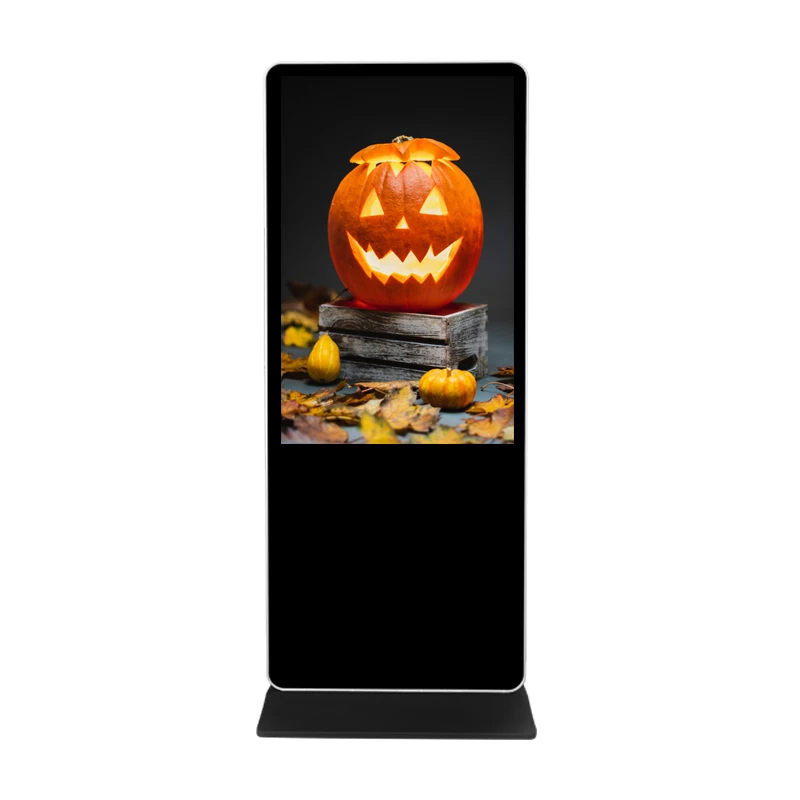 65 inch Floor Standing 4K Lcd Displays Android Advertising Screens Touch Screen kiosk Indoor Digital Signage