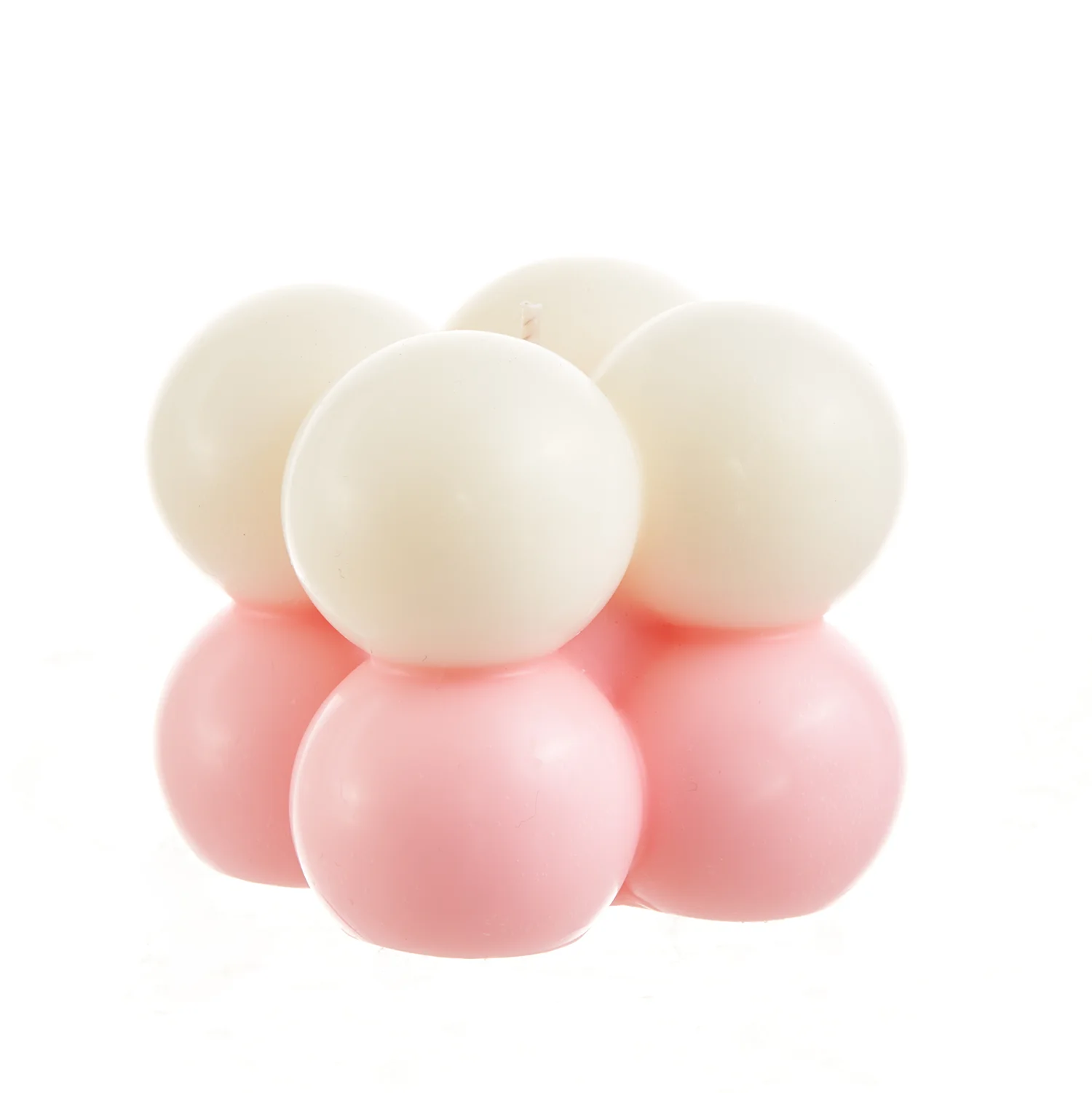 Luxury Custom Church Mini Engraving Square Heart Bubble Cube Pillar Candles Scented with Gift Box