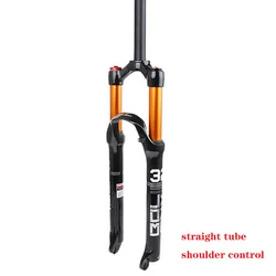 26/27.5/29 Tapered Straight Steerer Mountain Front Fork Mtb Air Suspension Fork Magnesium Alloy Fat Bike Fork Bicycle Parts 1pcs