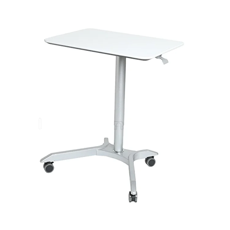 One leg pneumatic gas lift mechanism table adjustable trestle table hydraulic lift table with roller