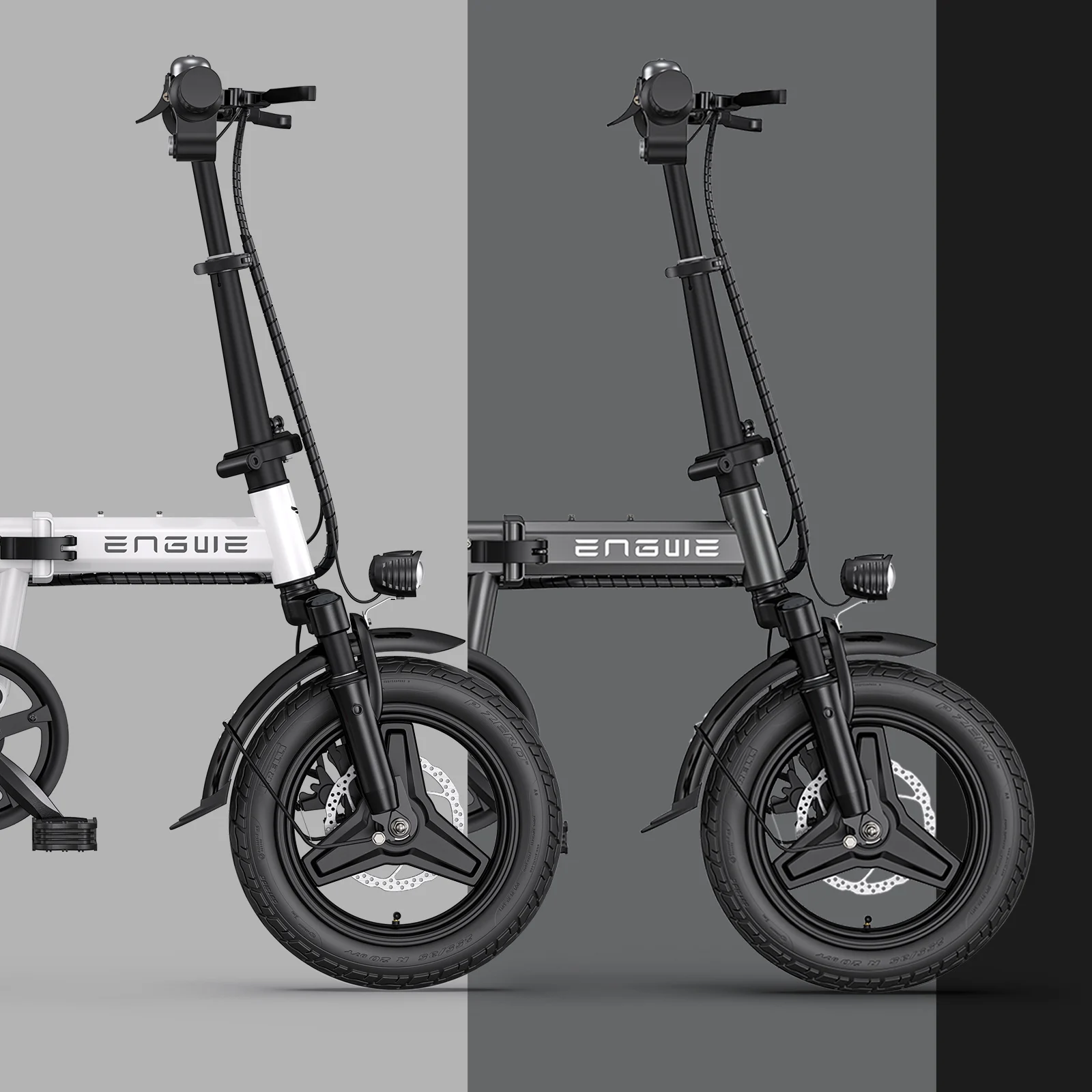 EU Stock ENGWE T14 Mini Folding Ebike 14inch Tire Electric Road Bicycle 250W 48V Electric Bike